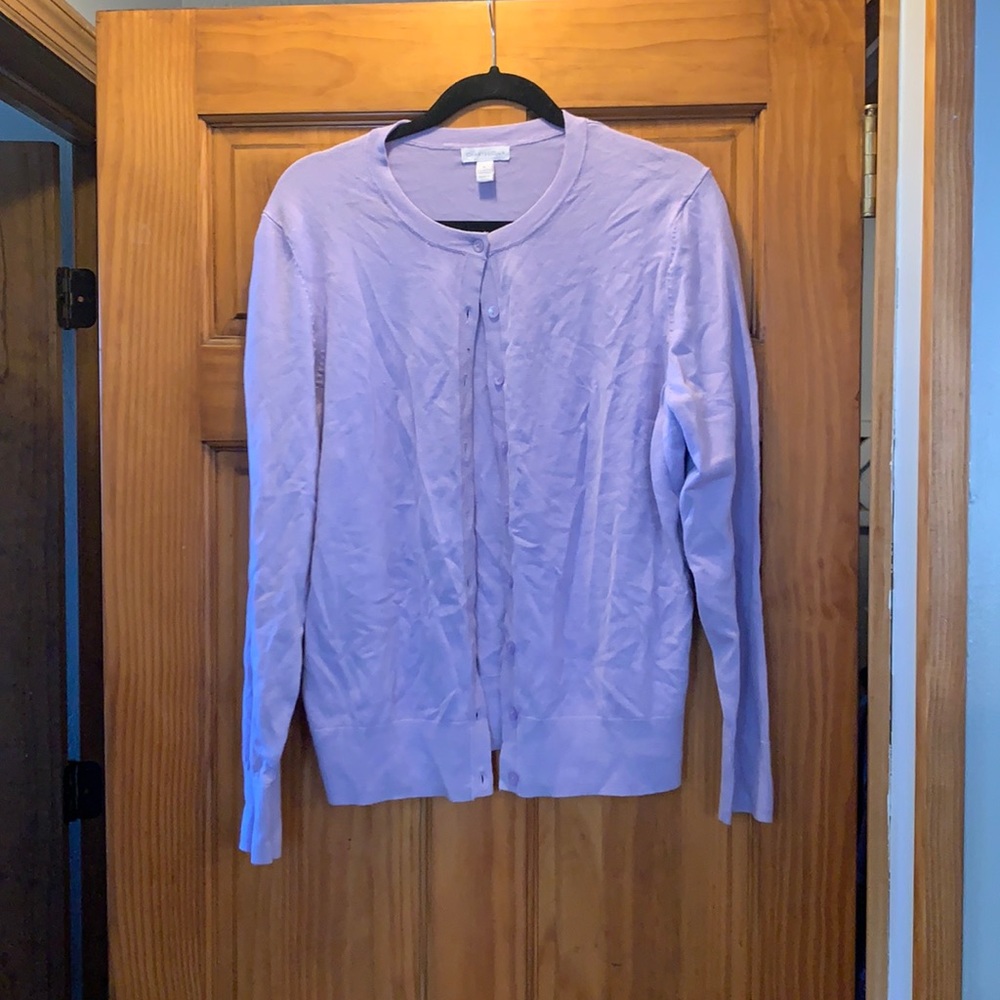 Lavender cardigan XL